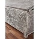 preview thumbnail 22 of 32, The Curated 17th Century Trunk Solid wood hand-carved 48" Coffee Table - 48 x 24 x 17 (H)
