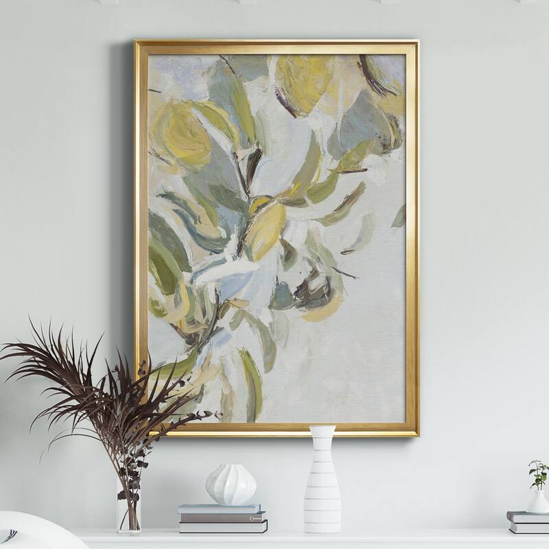 Lemon Pears Premium Framed Canvas - Ready to Hang