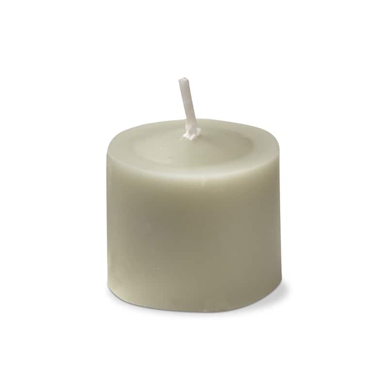 Color Studio Votive Candles Set Of 12 Sage Green Smokeless Paraffin Wax, Burn Time 5 Hrs.