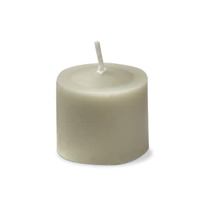 Color Studio Votive Candles Set Of 12 Sage Green Smokeless Paraffin Wax, Burn Time 5 Hrs.