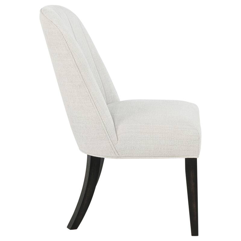 Leandro Upholstered Dining Side Chair Cream (Set of 2)