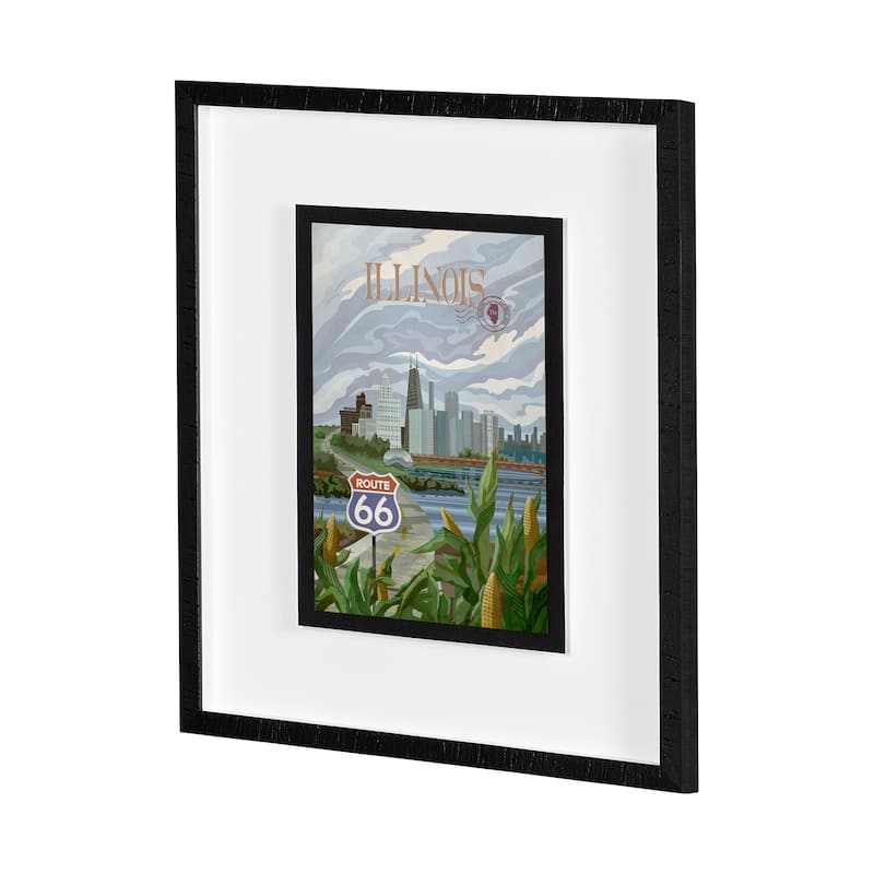 Illinois Go (M) Framed Art Print