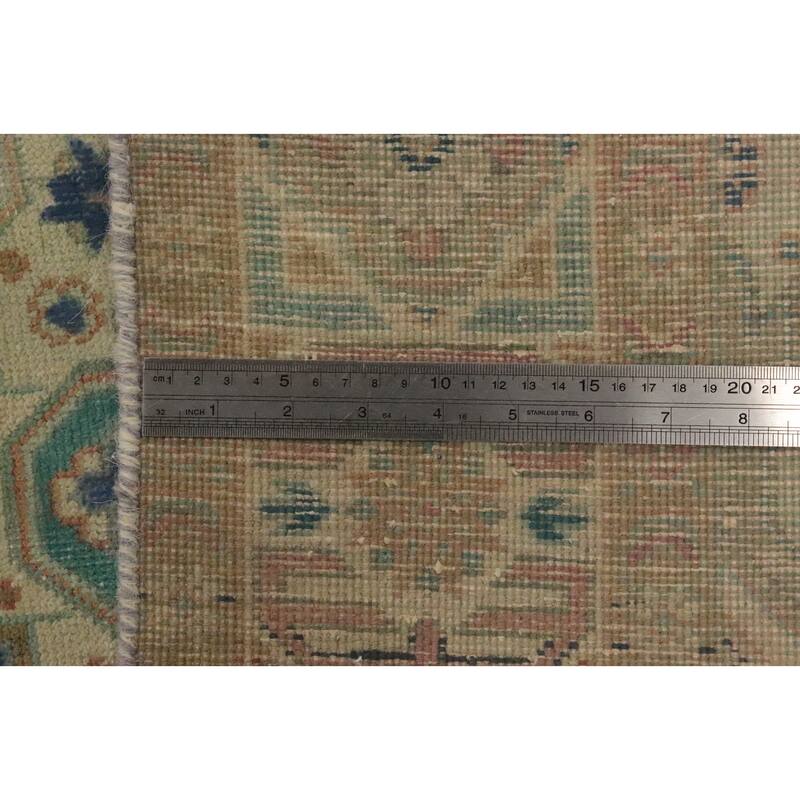 Hand Knotted Oriental 100% Wool Carpet Traditional Medallion Oranges & Rust Tabriz Area Rug - 6' 6'' X 4' 6''