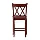preview thumbnail 55 of 57, Eleanor X-Back Wood Counter Chairs (Set of 2) by iNSPIRE Q Classic