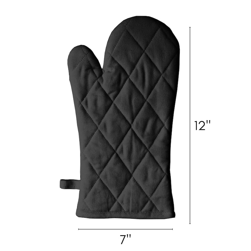 Fabstyles Solo Waffle Cotton Oven Mitt Set of 2
