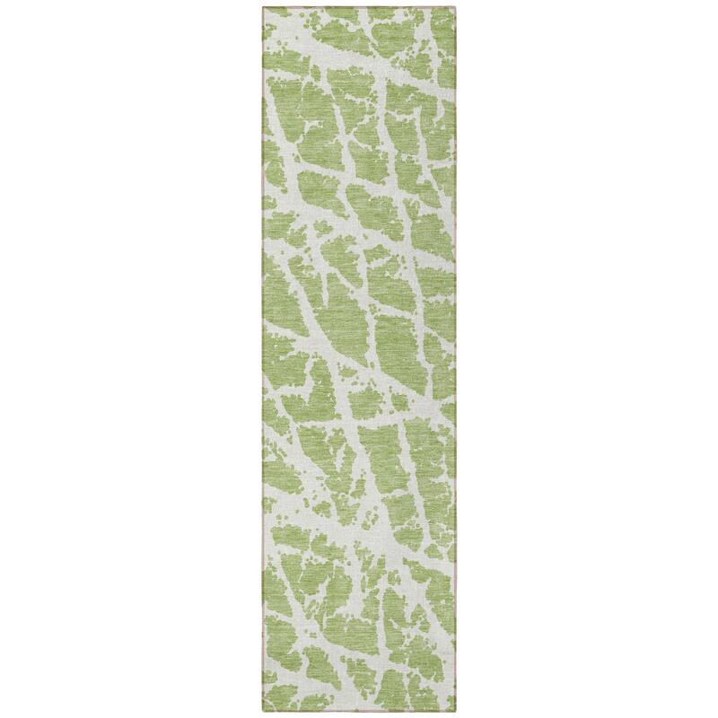 Tami Artistic Abstract Weather Resistant Timeless Fusion Round Outdoor Rug
