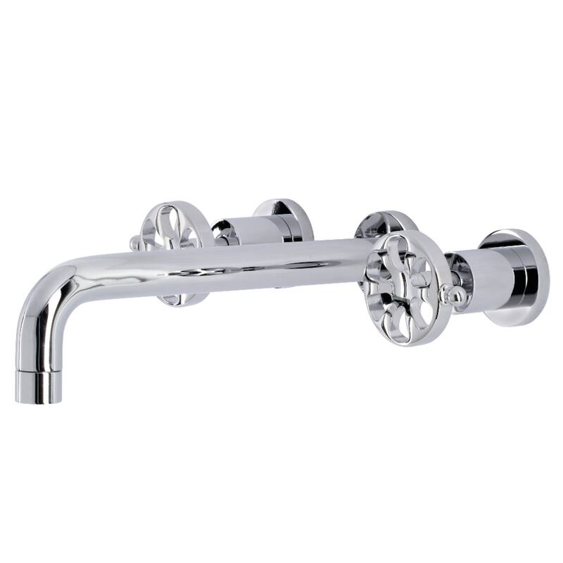 Belknap 3-Hole Wall Mount Roman Tub Faucet - Polished Chrome