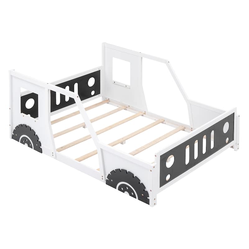 Full Kids Bed Jeep Car Bed Frame - White - Bed Bath & Beyond - 39947792