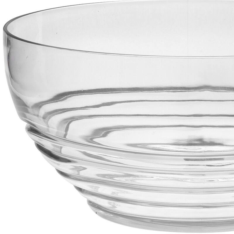 10" Clear Acrylic Round Salad Bowl - 10