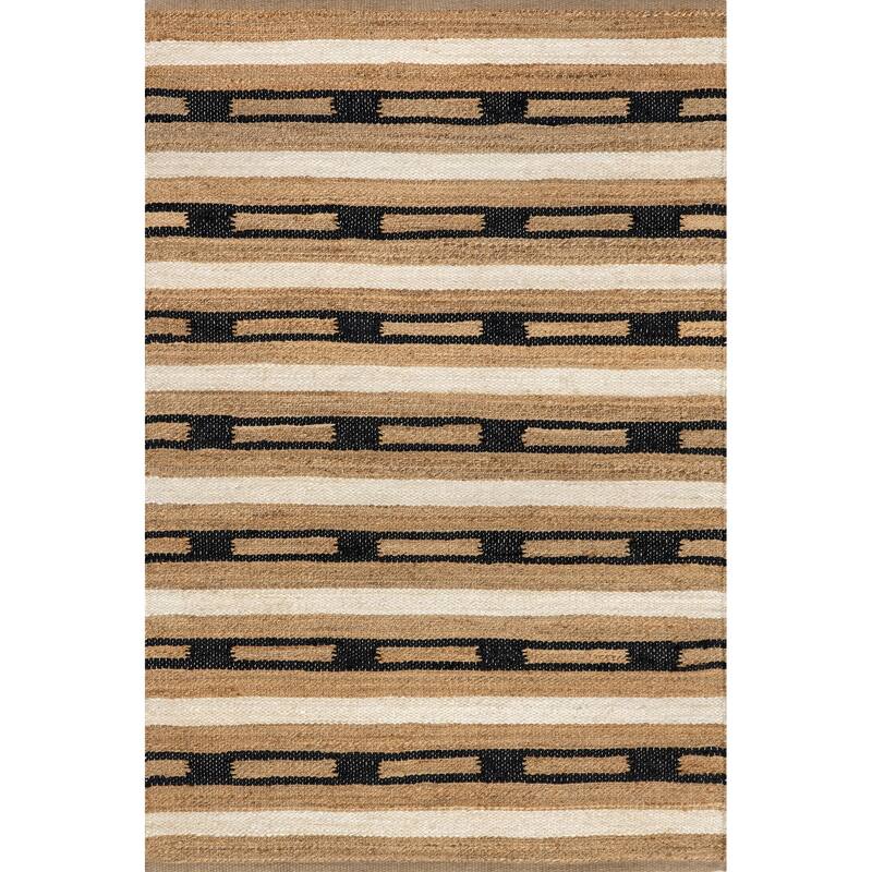 Raleigh Striped Jute Area Rug