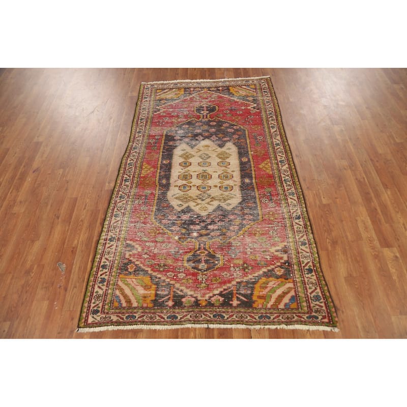 Shiraz Persian Area Rug Handmade Wool Carpet - 3'9" x 6'7"