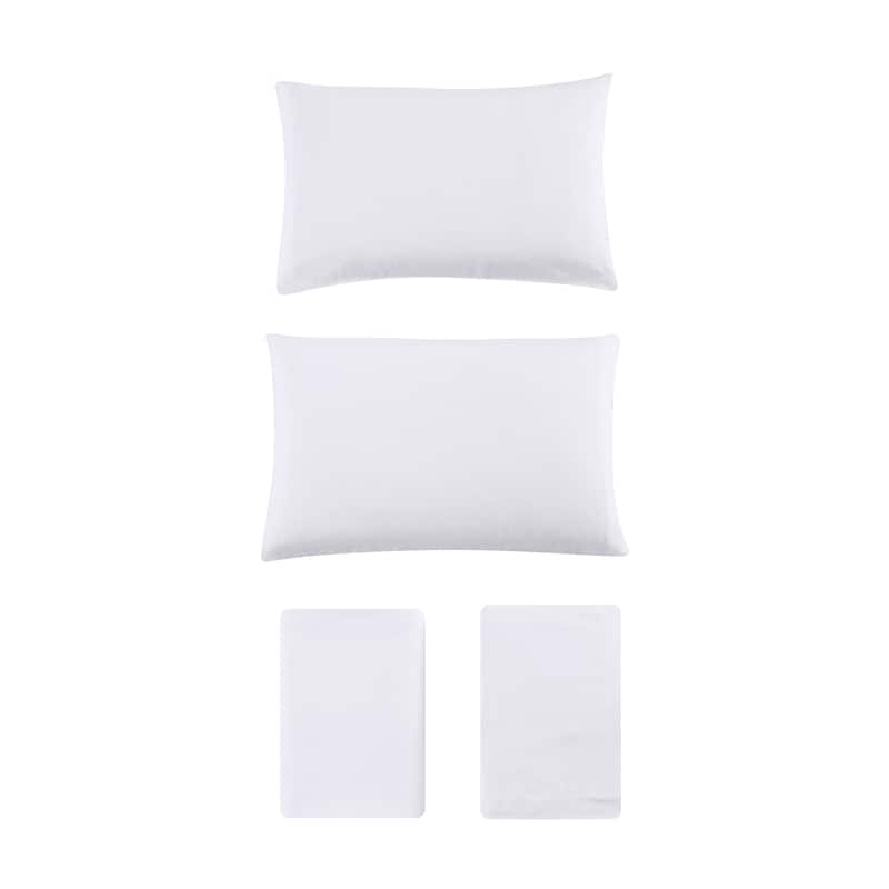 Eddie Bauer Cotton Flannel-Solids-Deep Pocket- Sheet & Pillowcase Set
