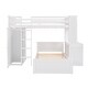 preview thumbnail 7 of 54, Twin Loft Bed with Twin Stand-alone bed, Shelves,Desk,and Wardrobe