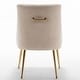 preview thumbnail 80 of 106, SEYNAR Modern Dining Chairs Set of 6, Velvet Accent Chair Tufted Back Armless Chair with Back Pull
