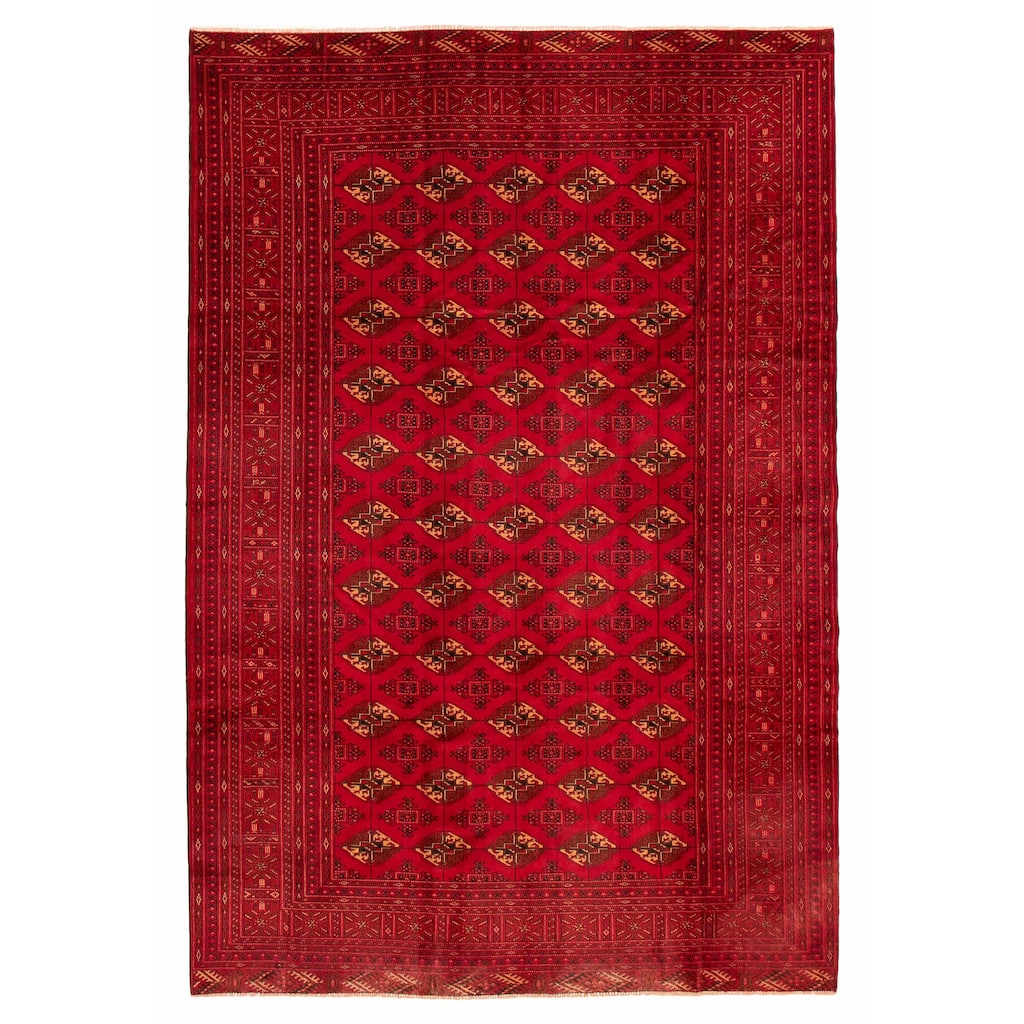 Teimani Red Rug 6'5" x 9'6" - 6'5 x 9'6