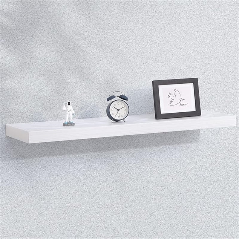 Floating Shelves - 2 Pack 9 Inch - 9"D x 24"W x 1.6"H - White