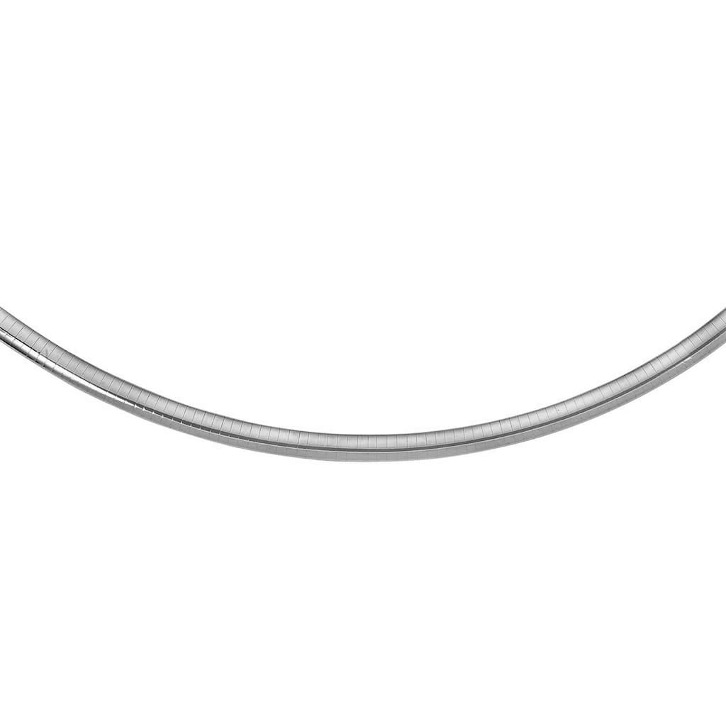 MayaMila Sterling Silver Classic Omega Chain Necklace (6.0mm)