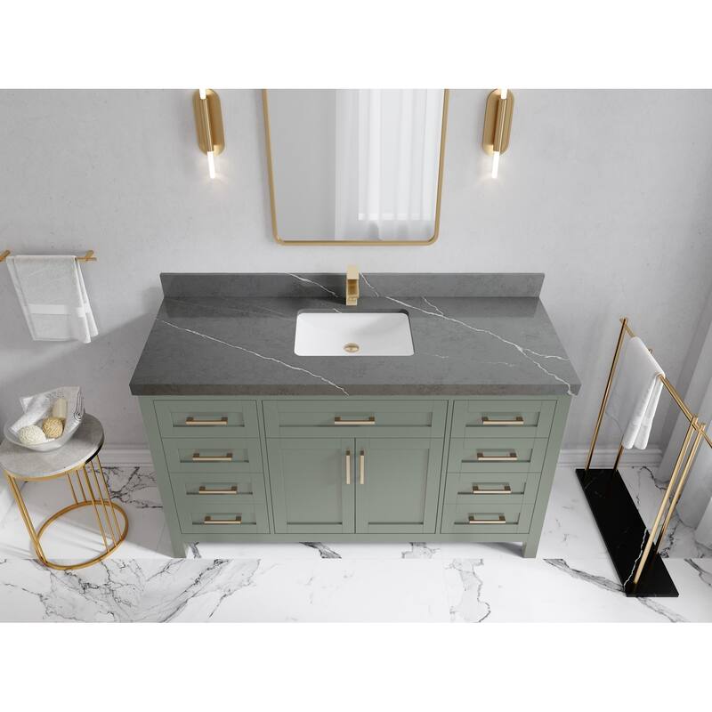 Willow Collections 60 in. W x 22 in. D Cambridge Single Sink Bathroom Vanity with Countertop