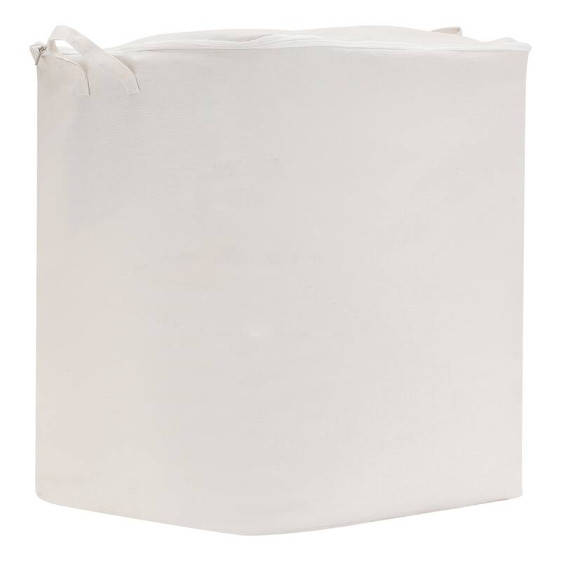 1 Pcs Moving Bags, Clothes Storage, Storage Bags for Organizing Comforters, Closet Organizers, and Storage with Handles - Beige - 23.5*19.5*27.5in