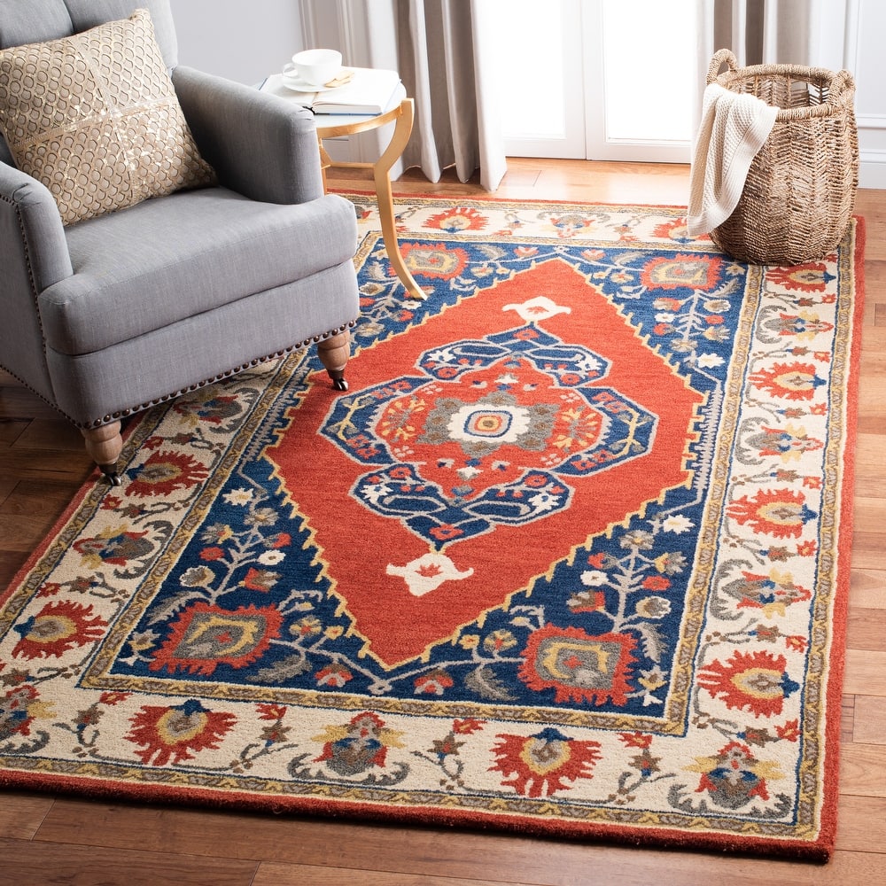 SAFAVIEH Handmade Antiquity Pervenche Traditional Wool Rug