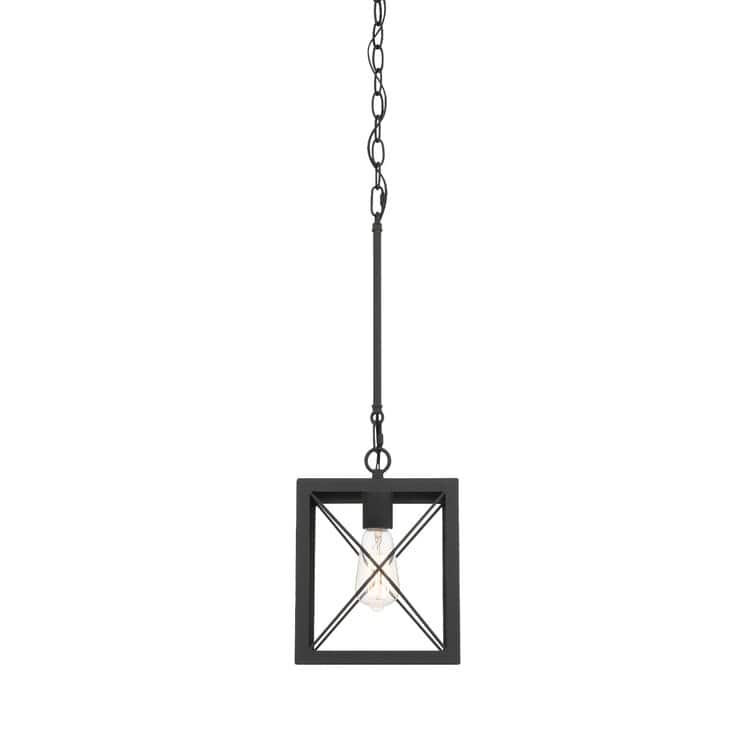 Acroma 1-light Farmhouse Rustic Rectangle Kitchen Island Pendant Light - 8 inches