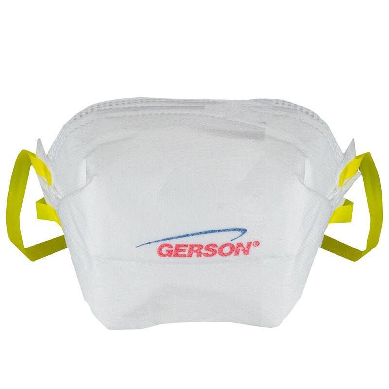 Pack of 20 White Disposable Gerson FFP2 Dust Face Masks