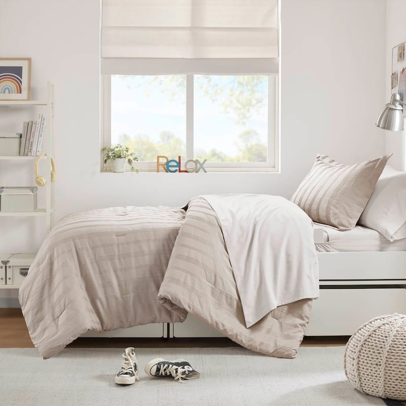 Chelsea Square Logan Woven Striped Comforter Set