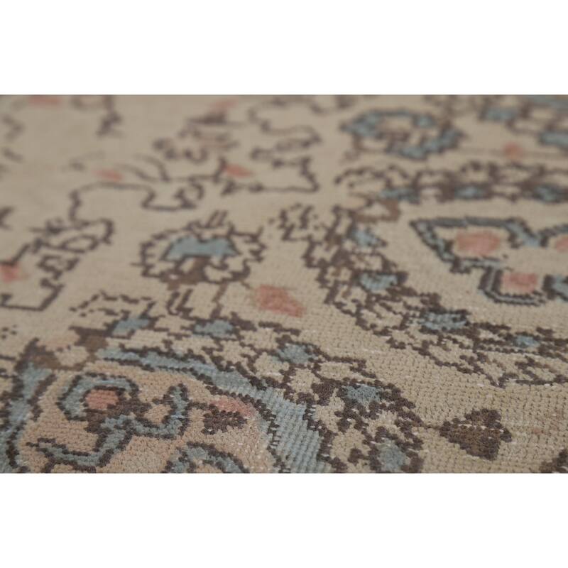Floral Tabriz Persian Area Rug Oriental Handmade Wool Carpet - 7'4"x 10'9"