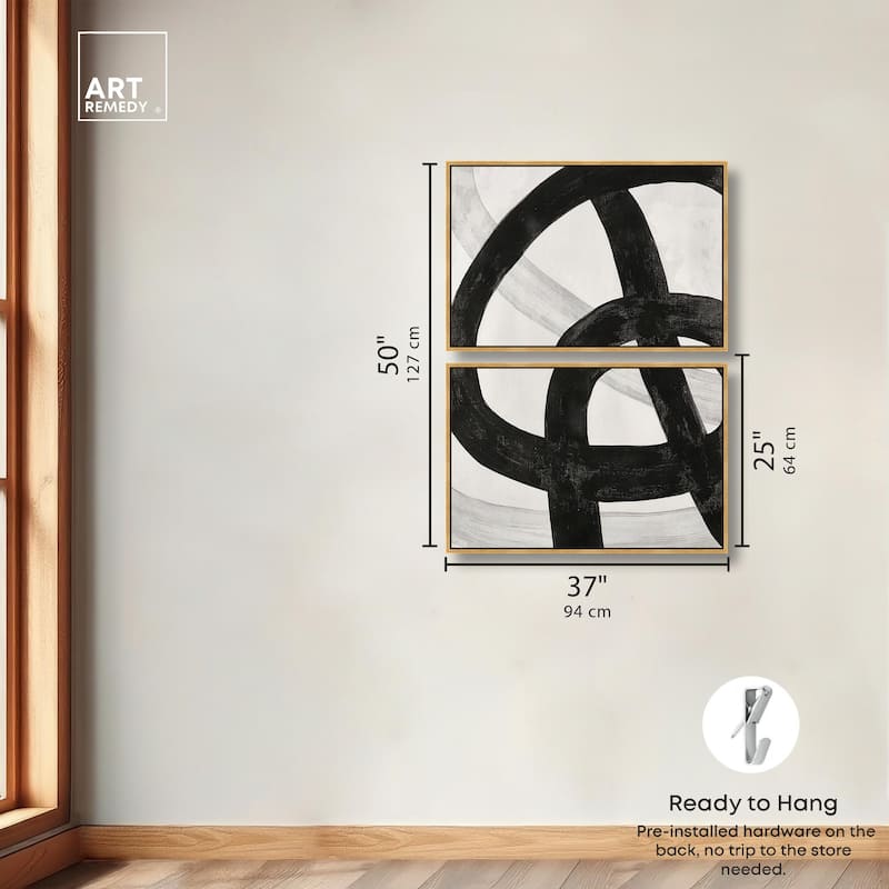 Infinite Loop II Canvas Set of 2 by Art Remedy