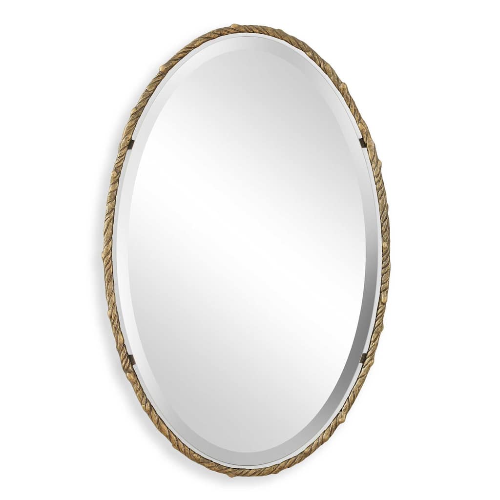 Uttermost 08266 Twisted Branch 22"W x 34"H Oval Beveled Iron Framed