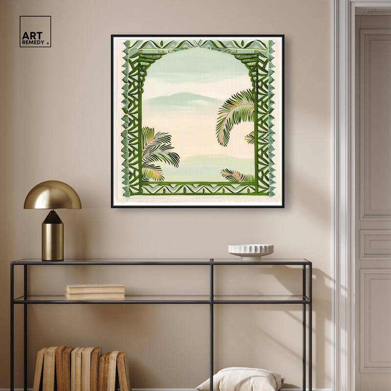Palm View Vista Canvas by Art Remedy