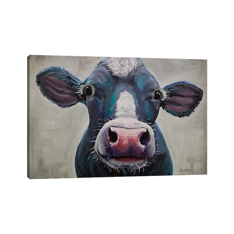 iCanvas "Cow - Clara Belle" by Hippie Hound Studios Canvas Print