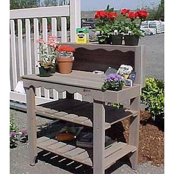 Bakers rack shop potting bench