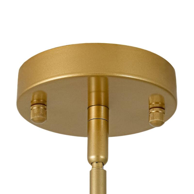 Mid-Century 10-Light Milky Glass Globe Round Branched Chandelier