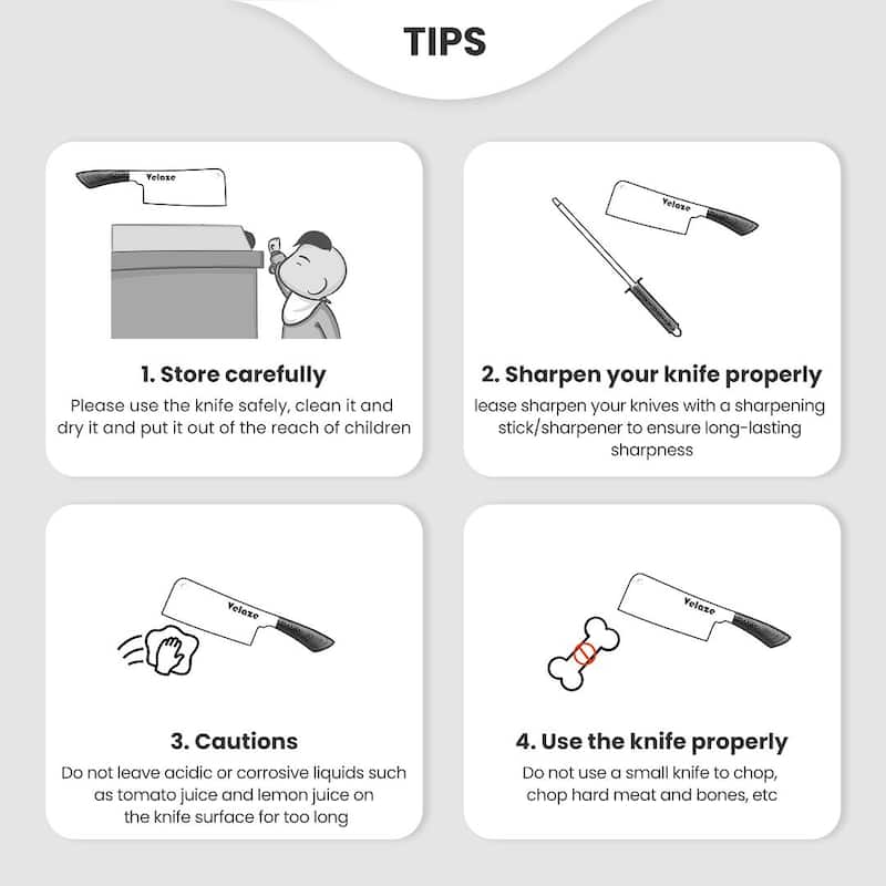 Velaze Aperol 8 pcs Knife Block Set with Storage