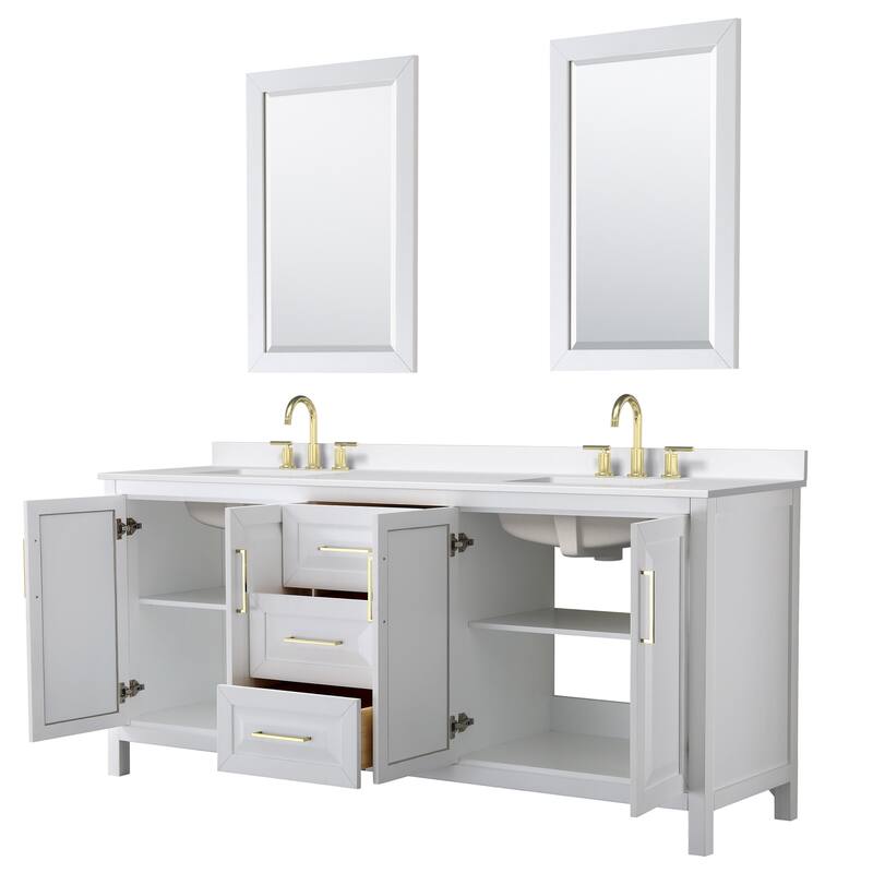 Wyndham Collection WCV252580D-QTZ-US3M24 Daria 80" Free Standing