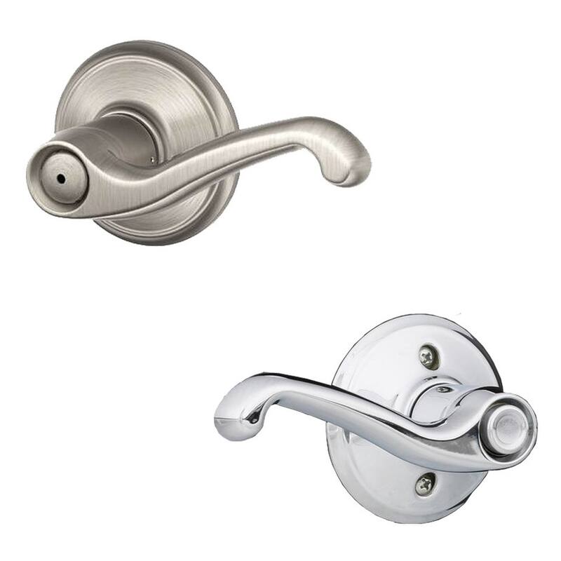 Schlage Flair Right Handed Privacy Door Lever Set - Split Finish Only