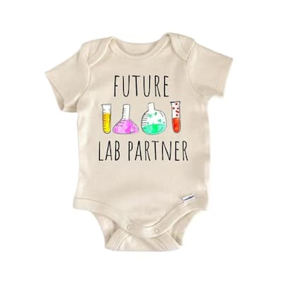 Science Lab Partner - Baby Boy Girl Clothes Infant Bodysuit Funny Cute Newborn