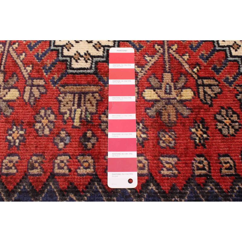 ECARPETGALLERY Hand-knotted Konya Anatolian Red Wool Rug - 3'5 x 9'8