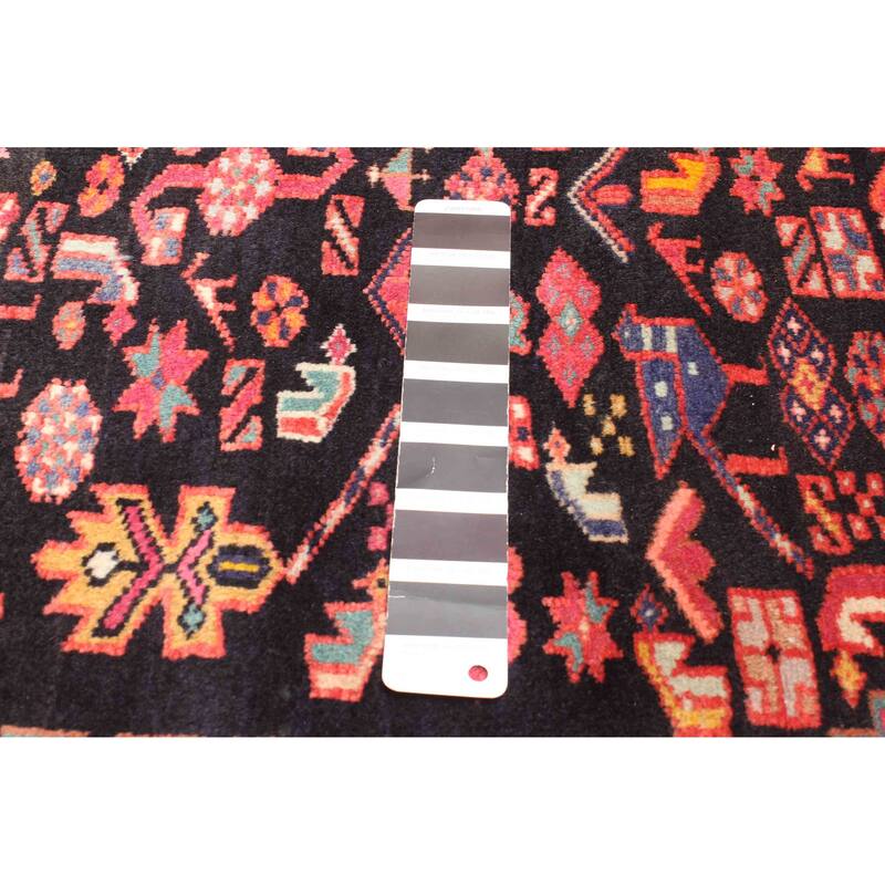 ECARPETGALLERY Hand-knotted Kayseri Black Wool Rug - 4'6 x 7'0