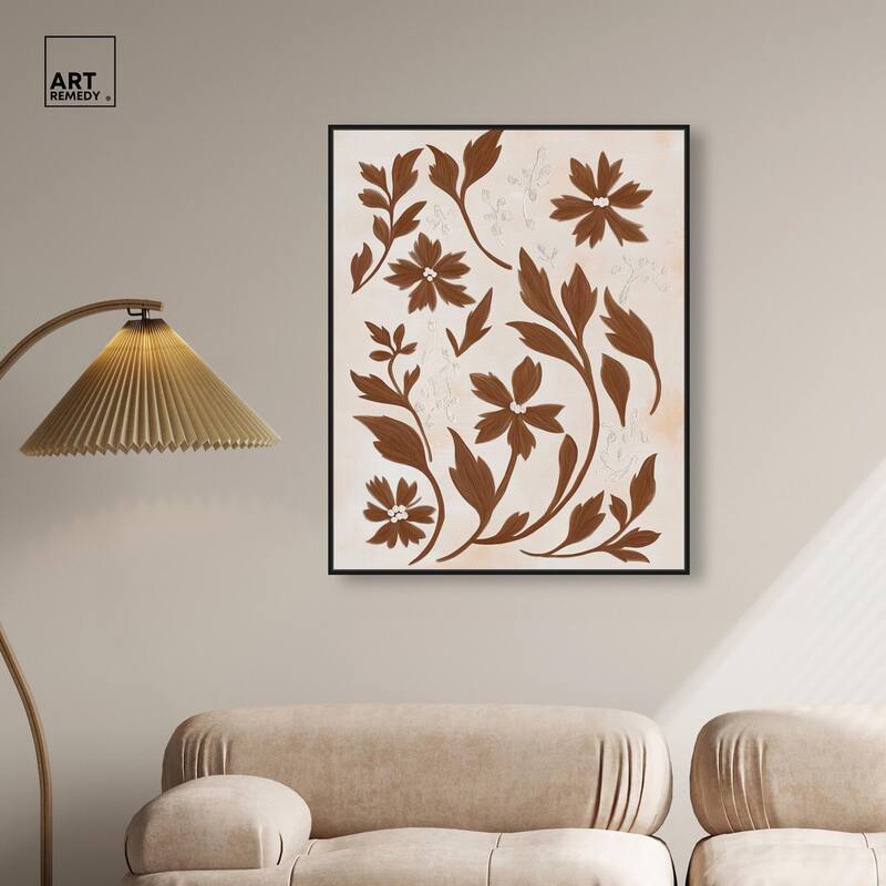 Sepia Sepal II Canvas by Art Remedy