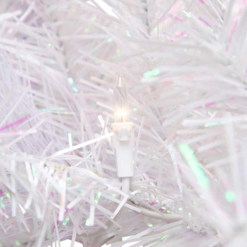 9' x 10" Vermont White Pine Artificial Christmas Garland, Clear Lights