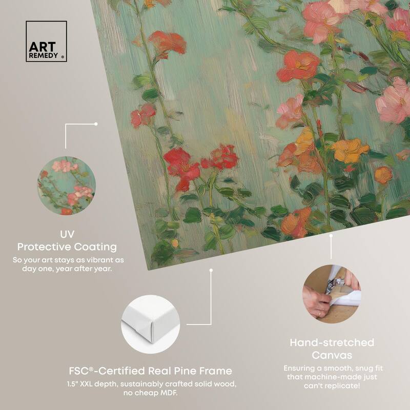 String of Colors II Canvas by Art Remedy, Gallery Wrapped