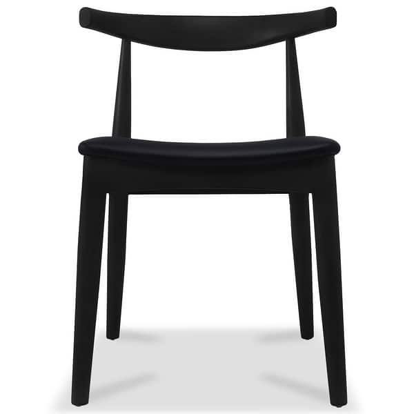 Shop 2xhome Solid Real Wood Dark Seat Pu Leather Cushion Elbow