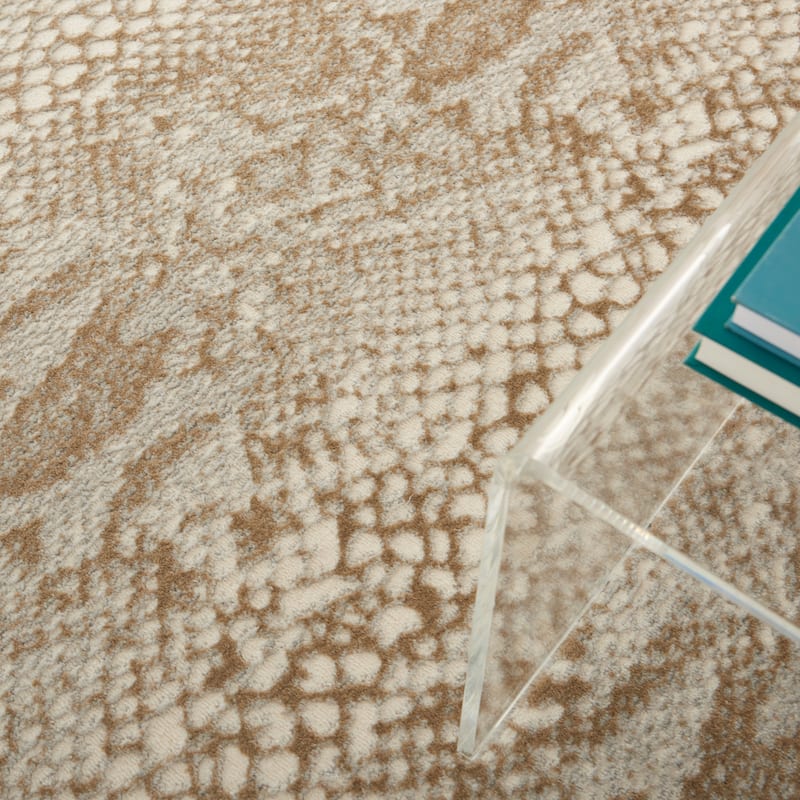 Nourison Solace All-Over Modern Snake Print Area Rug