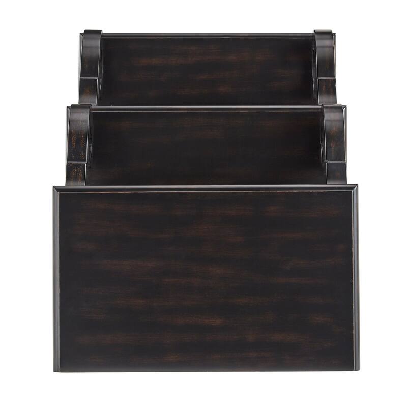 Lorraine Wood Scroll End Table by iNSPIRE Q Classic