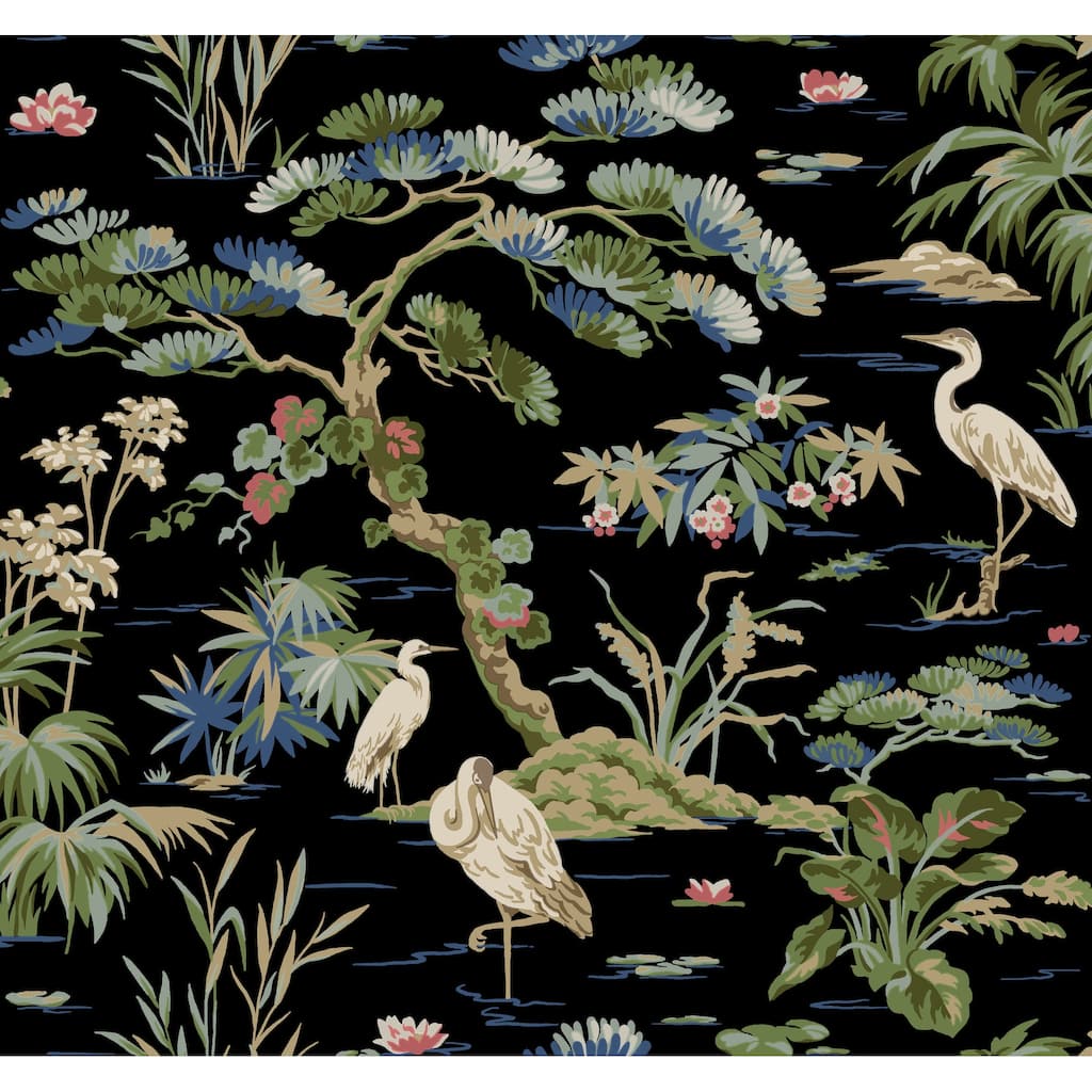Ronald Redding Bridgewater Black Wallpaper