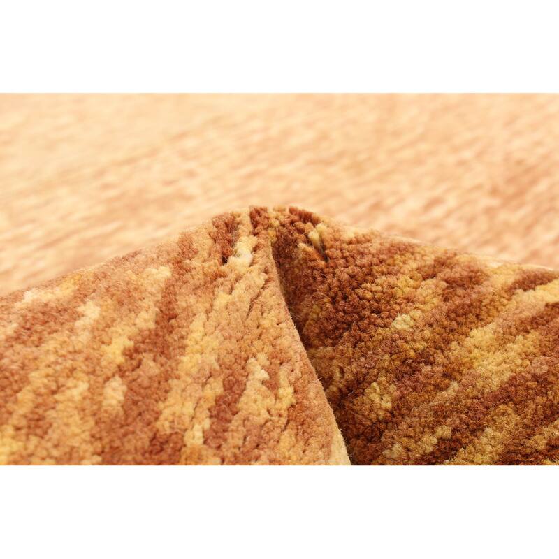 ECARPETGALLERY Hand Tufted Timeless Copper Wool Rug - 5'1 x 8'0