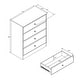 preview thumbnail 10 of 10, Bella 4-Drawer Dresser, White
