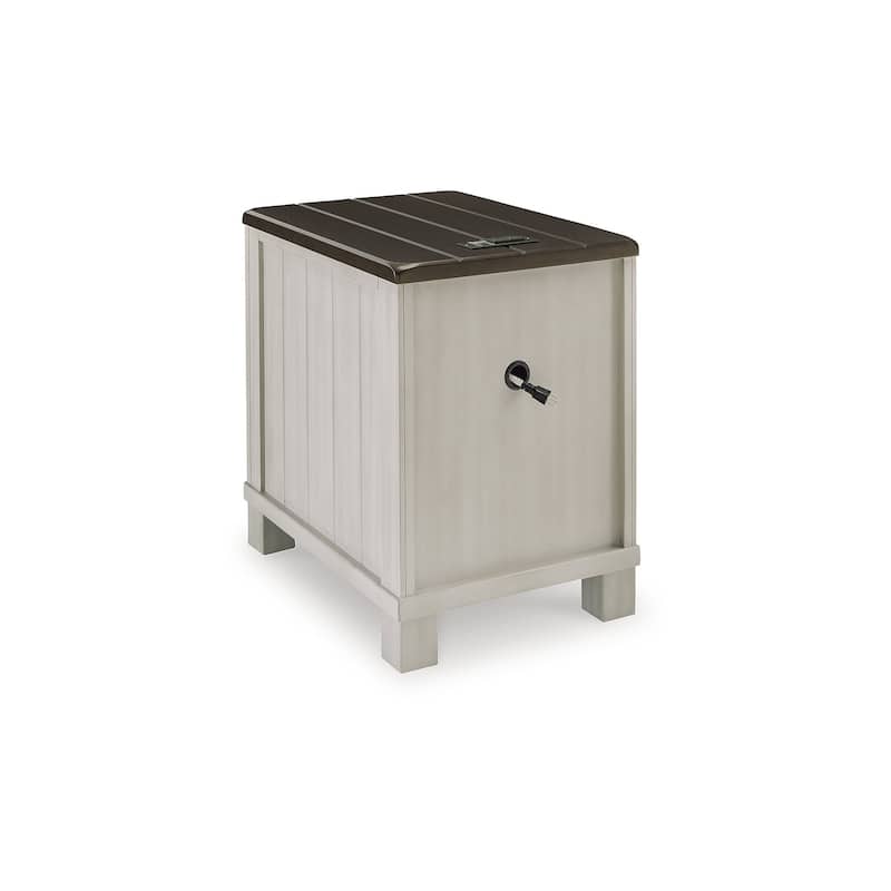 Signature Design by Ashley Darborn Gray/Brown Chairside End Table - 17.75"W x 24"D x 24"H
